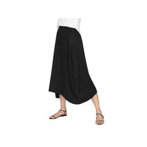 B NEW YORK Womens Black Pocketed Elastic Waist Pull-on Style Midi Skirt XS